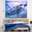 Tapisserie «Seascape Blue Slow Motion Sea Waves»-28488362