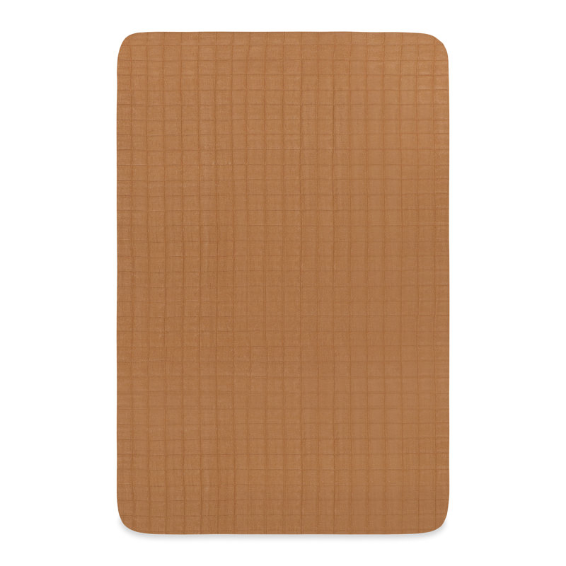 Burnt Sienna Organic Cotton Mini Crib Sheet