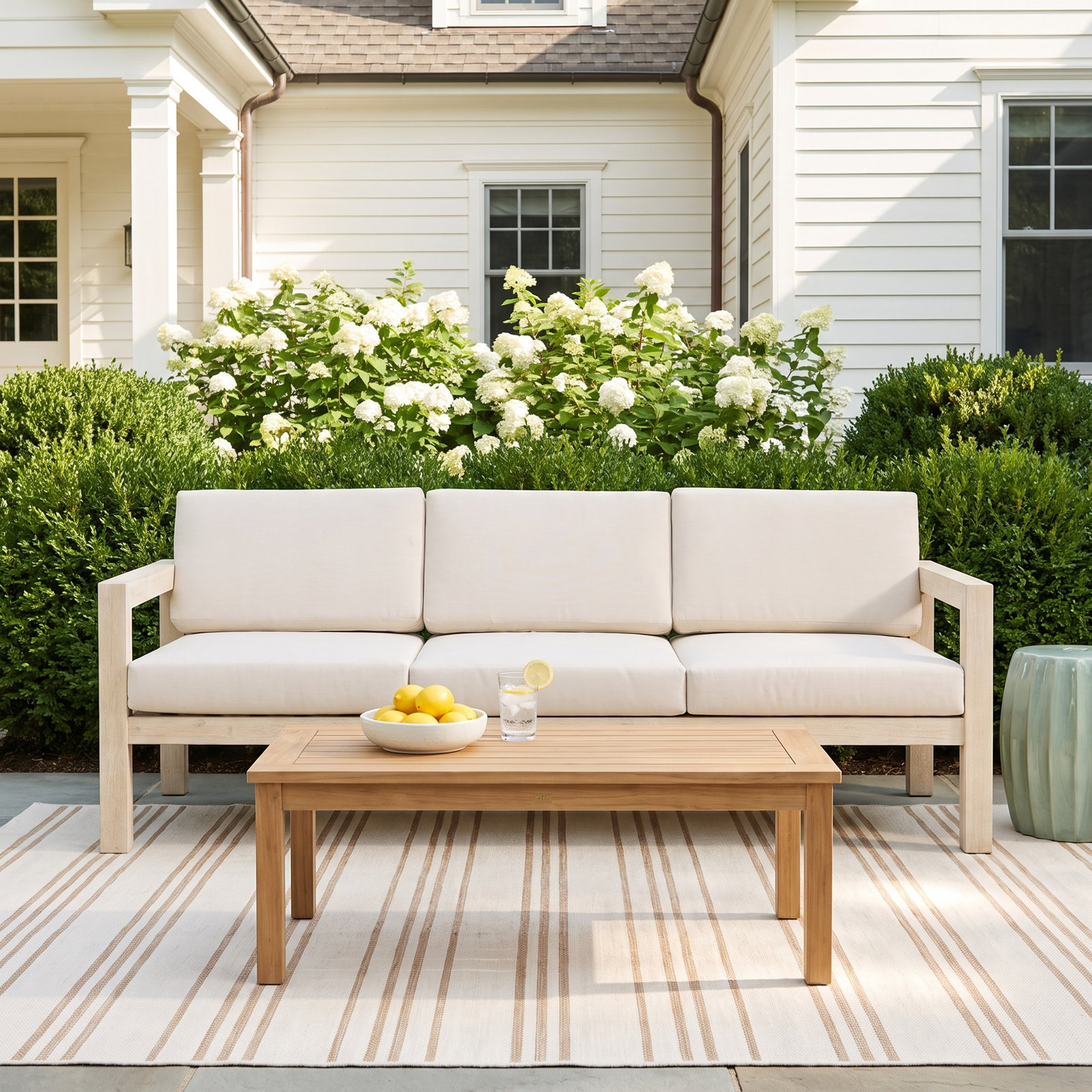 Rosa 80" Eucalyptus Patio Sofa