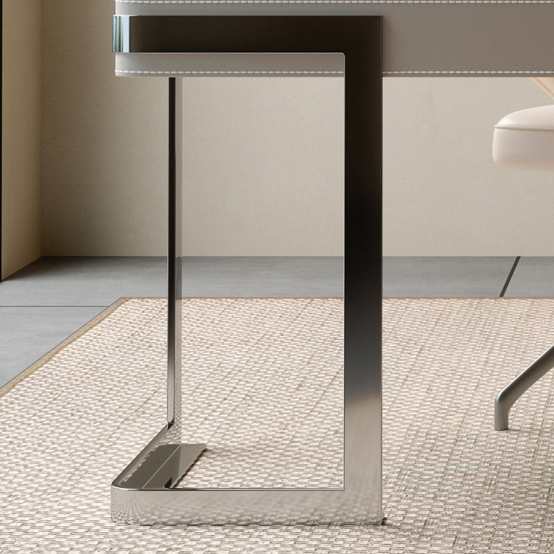 Bureau italien de style minimaliste, H 29,53 po x l 62,99 po x P 23,62 po
