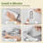 Self Adhesive Shower Caddy Organizer 2-Pack No-Drill Storage，Silver