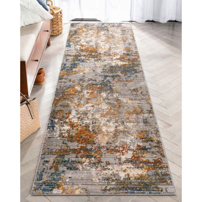 Tapis multicolore abstrait Ladavian