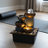 Four level desktop fountain with LED light-1116312080