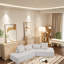 Canapé-lit 83,5 po en polyester convertible-107140894