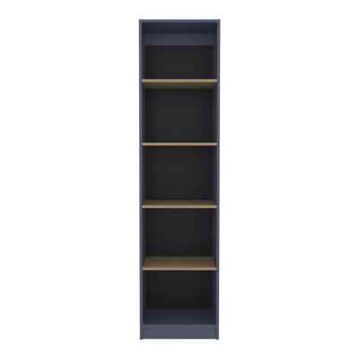 Bibliothèque à 5 niveaux Home Xs, compacte et élégante pour le salon, la chambre à coucher ou le bureau