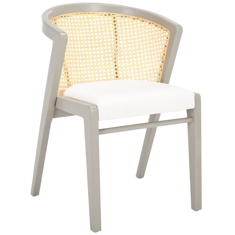 Fauteuil rembourré Beltre, Gris, Avec coussin
