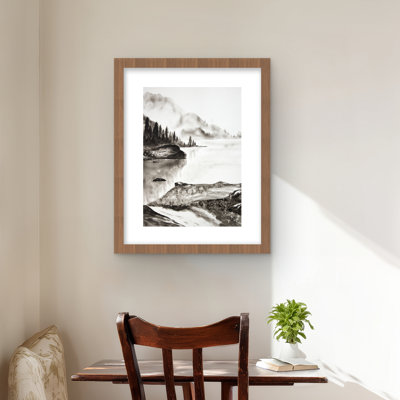 Paysage paisible - Reproduction matte encadrée pour la décoration intérieure