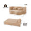Canapé-lit double 79,5 po avec 2 coussins-489021958