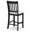 Transitional Dining Chairs Set Of 2 With Slatted Back Design