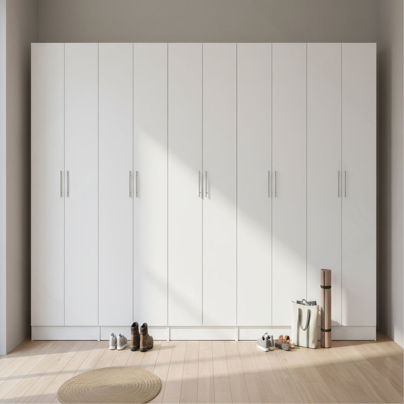 Armoire de rangement polyvalente Modex (ensemble de 5 pièces), Blanc
