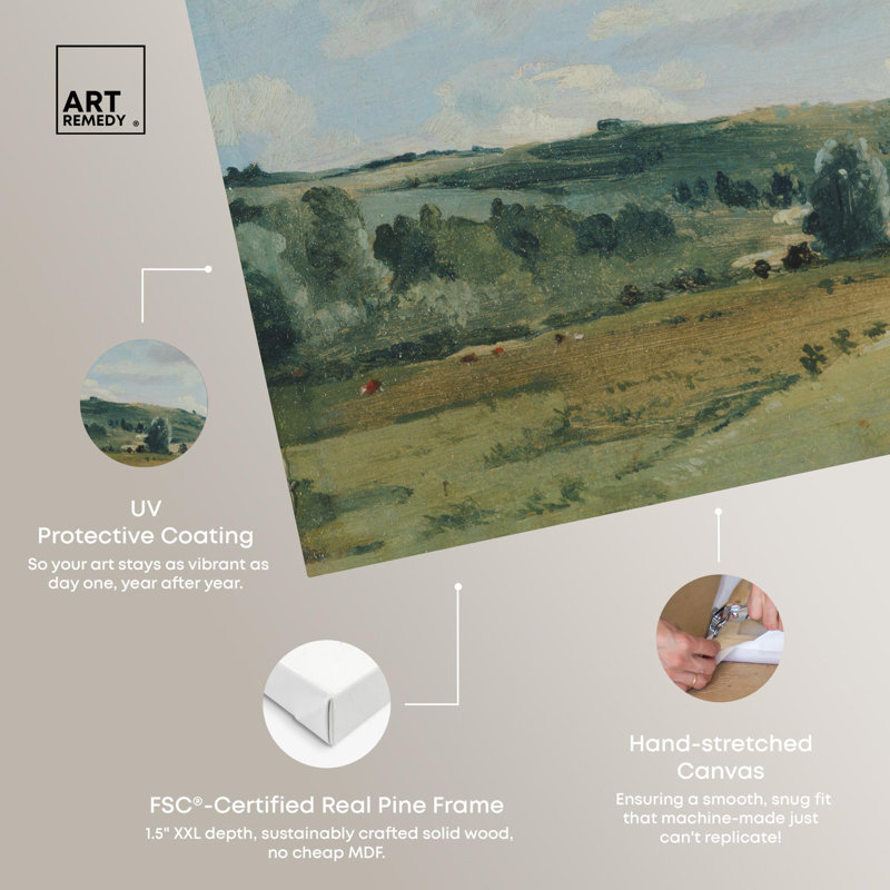 30" x 20" Countryside Landscape Canvas Wall Art