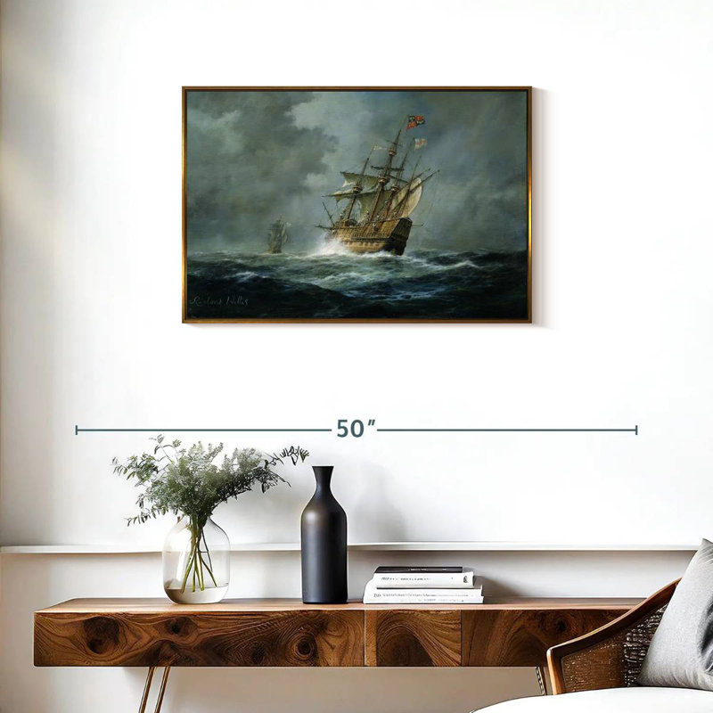 Mary Rose, Cadre flottant doré, 31 po x 21 po