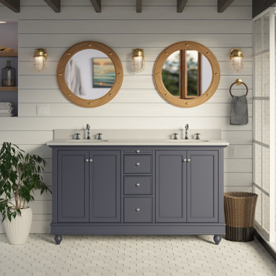 Ensemble de meuble-lavabo double 60 po Ferdinand
