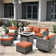 Ben 5 - Person Patio Conversation Sets with Cushions