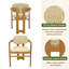 Ensemble de chaises de patio en rotin Classic - Bois d'acacia résistant aux intempéries pour les repas en plein air