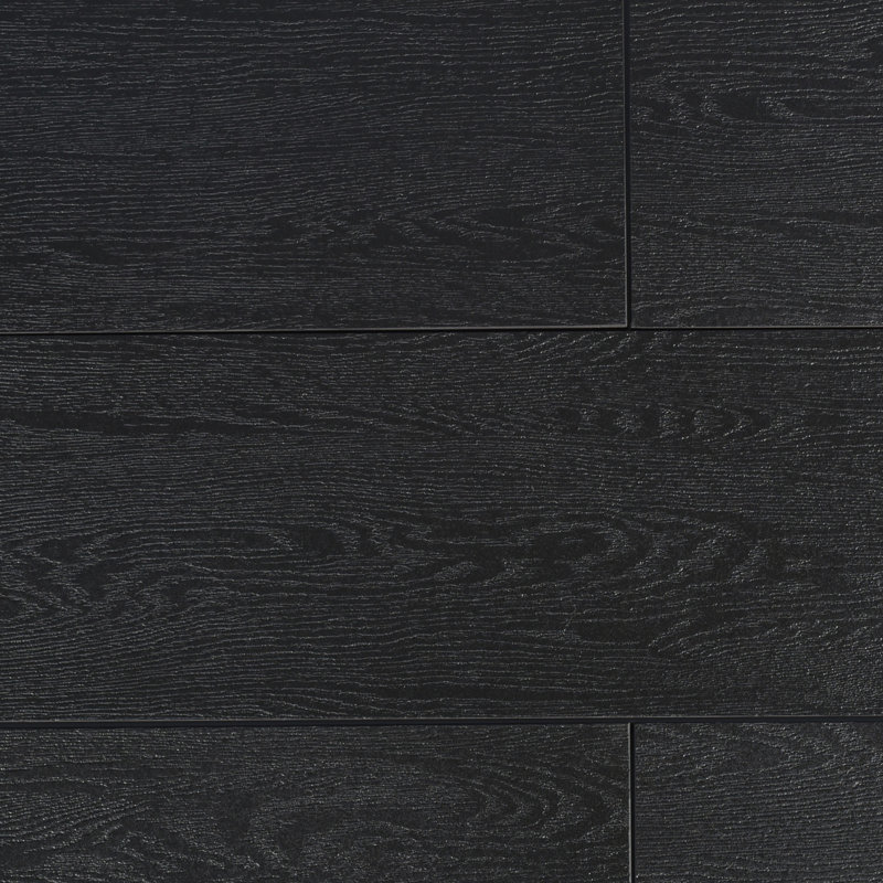 Carreau de porcelaine noir 6 po x 36 po Domus
