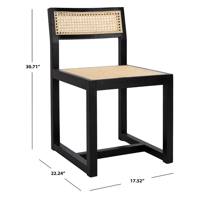 Chaise d'appoint Mizer, Noir