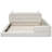 Cozy Queen Size Platform Bed With Built-In Reading Lamps - White Lights For Relaxation-1652124716