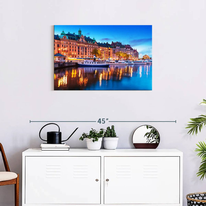 Rorry Evening In Stockholm, 20" H x 30" W