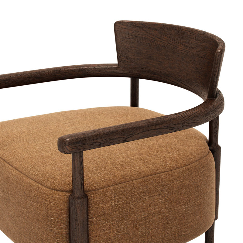 Armchair, Laughlin Ochre Polyester Blend
