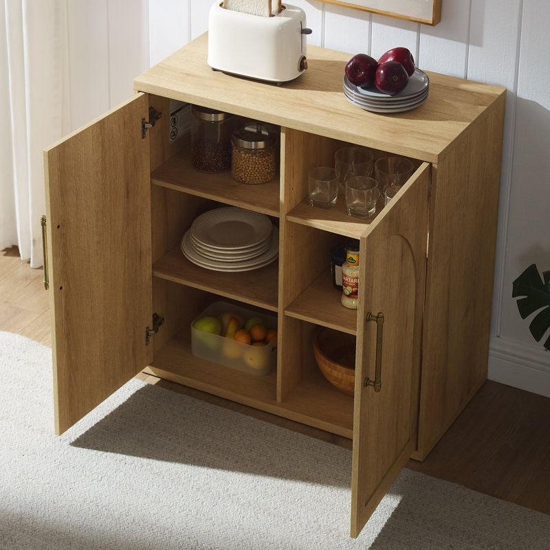 Kitchen Pantry Storage Cabinet, Chêne