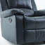 Fauteuil inclinable et oscillant bleu en cuir-664949916-664949922