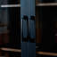 Armoire de rangement H 70,87 po, étagère de rangement coulissante multi-fonctions à 4 niveaux et 2 portes en verre, grande bibliothèque moderne en bois pour le bureau à domicile-1011049015