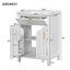 Ensemble de meuble-lavabo 24 po avec lavabo en céramique, meuble-lavabo compact luxueux, 2 portes à fermeture douce, tablette réglable-1614704946