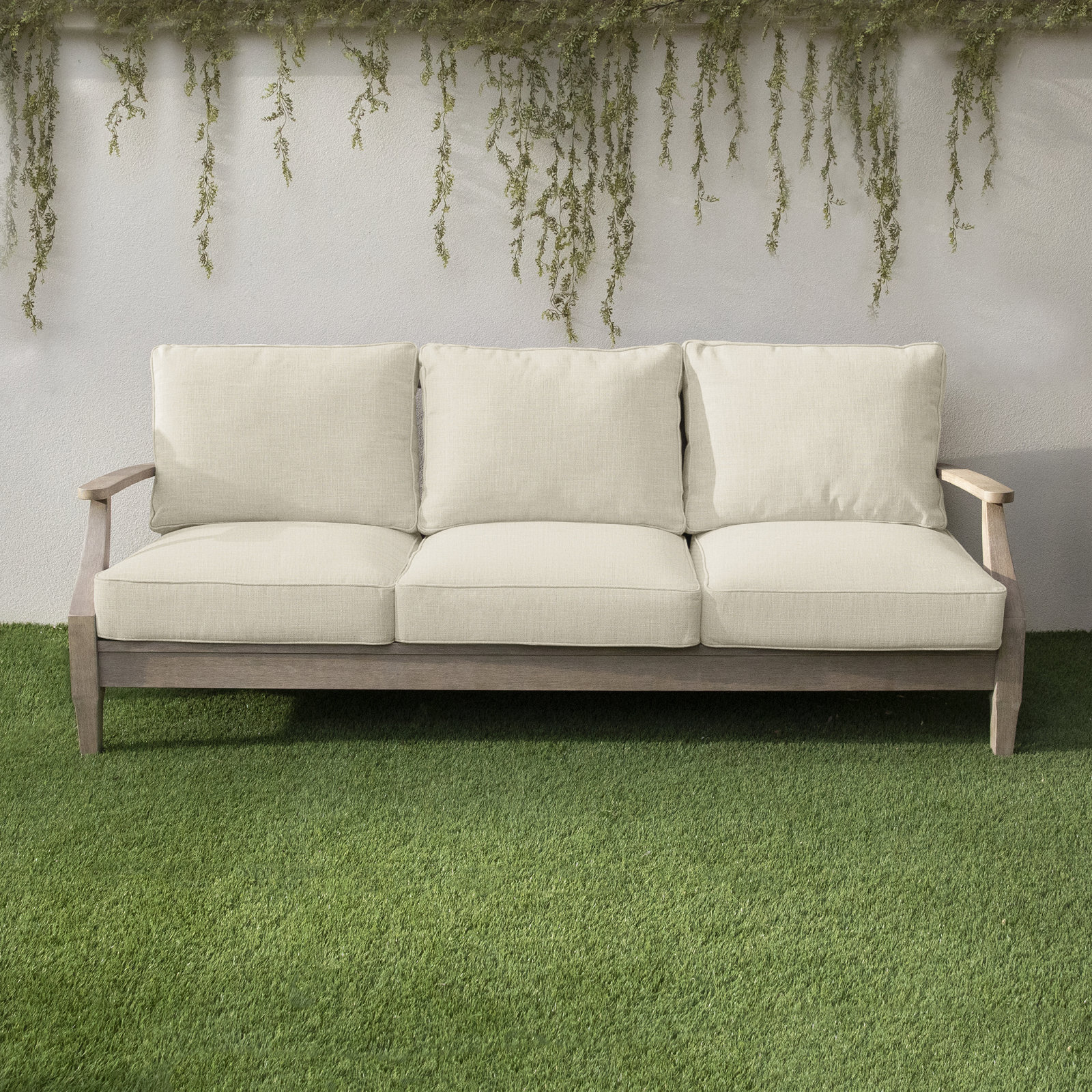 Outdoor Sofa, Canvas Cloud Sunbrella® Canvas, 23.50" W x 23" D