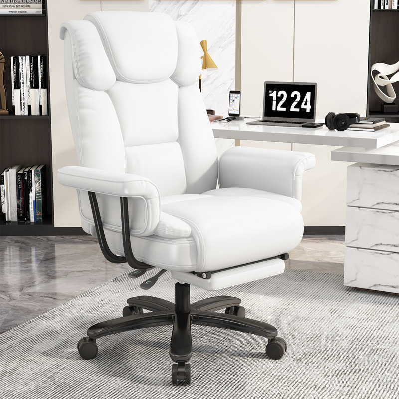 Fauteuil de bureau Cumbie, Blanc