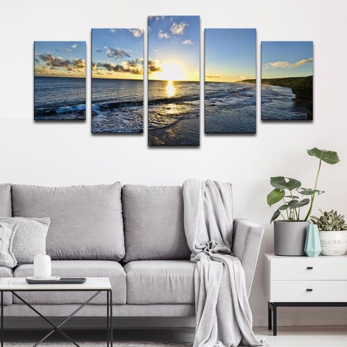 Beachcrest Home Day Break On Canvas 5 Pieces Print & Reviews | Wayfair