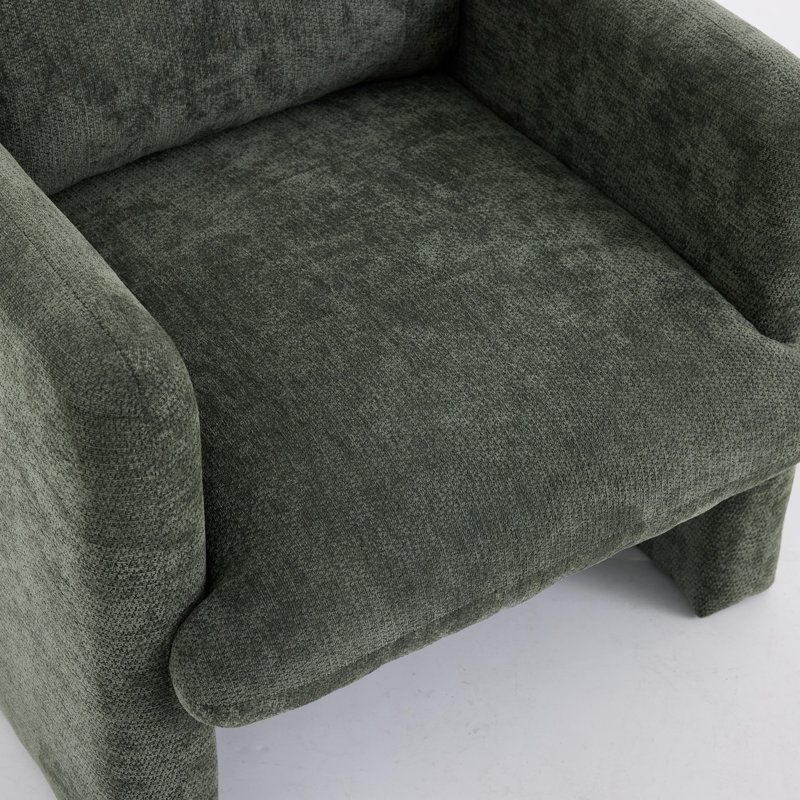 Fauteuil simple de style moderne, Vert