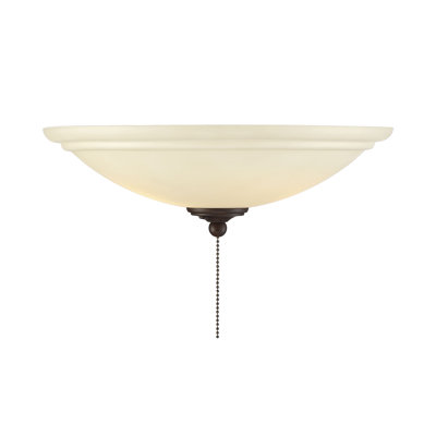 14'' 2 - Light Bowl Ceiling Fan Light Kit