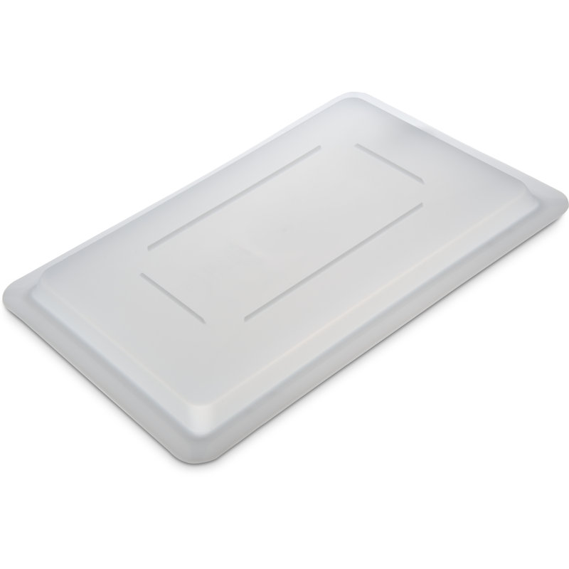 Contenant alimentaire en polyéthylène «Lock-Tight» couvercle 18 po x 12 po - blanc