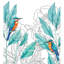 Rouleau de fleurs pelez et collez-99829297