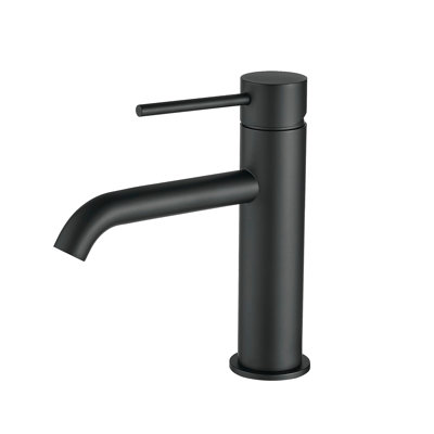 Robinet de salle de bain pour lavabo de salle de bain, robinet de salle de bain monotrou moderne à poignée simple