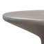 Table basse à piédestal rond de 24 po en béton gris Anterrion