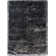 Blanc Flokati Waylon/Tapis décoratif noir