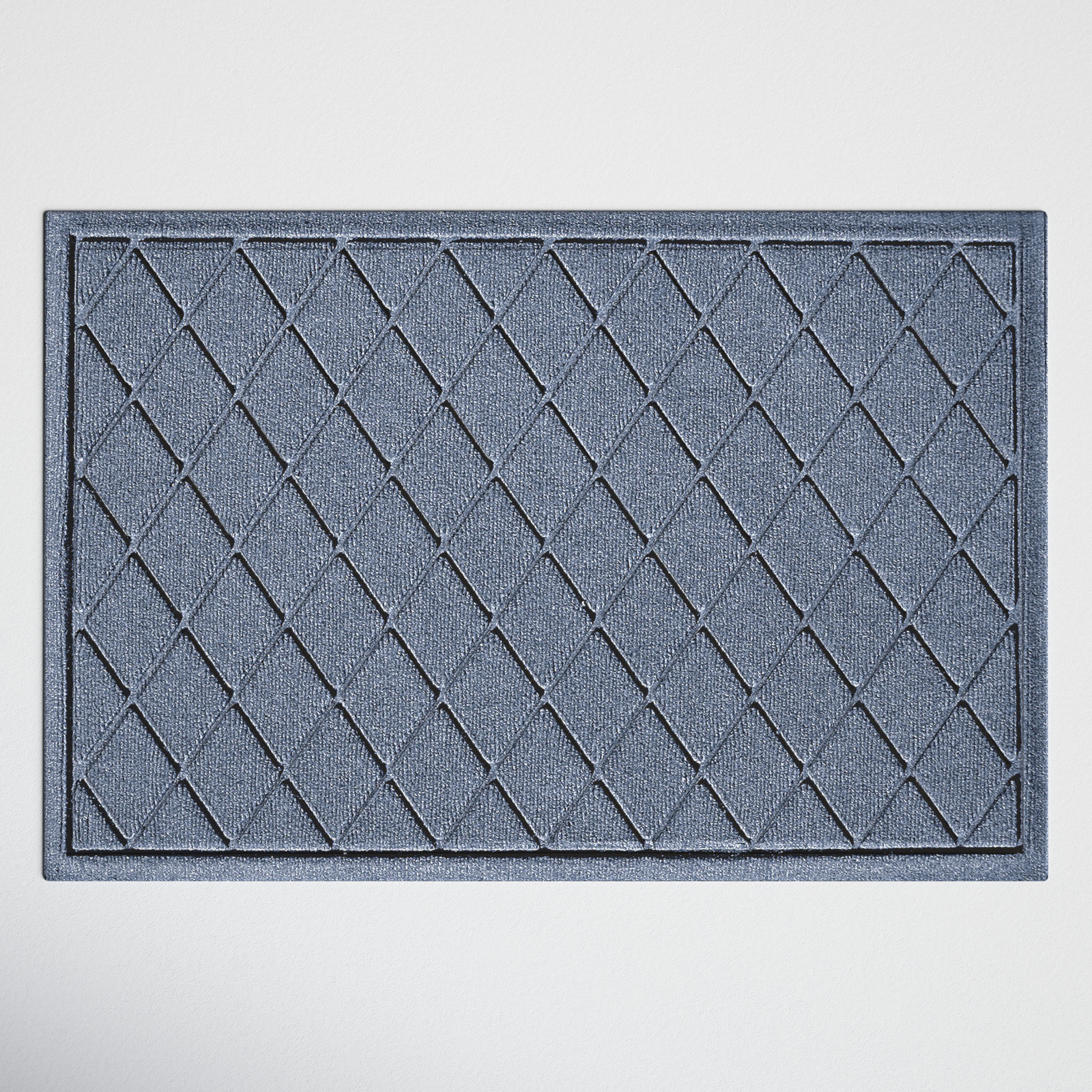 WaterHog Non-Slip Indoor/Outdoor Doormat, Bluestone, Rectangle 24" x 36"