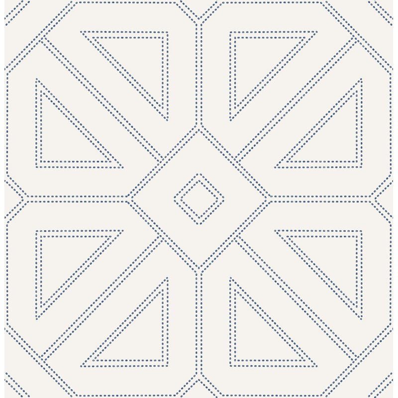 Rouleau de papier peint lisse Voltaire L 33 pi x l 20,5 po Voltaire, Indigo