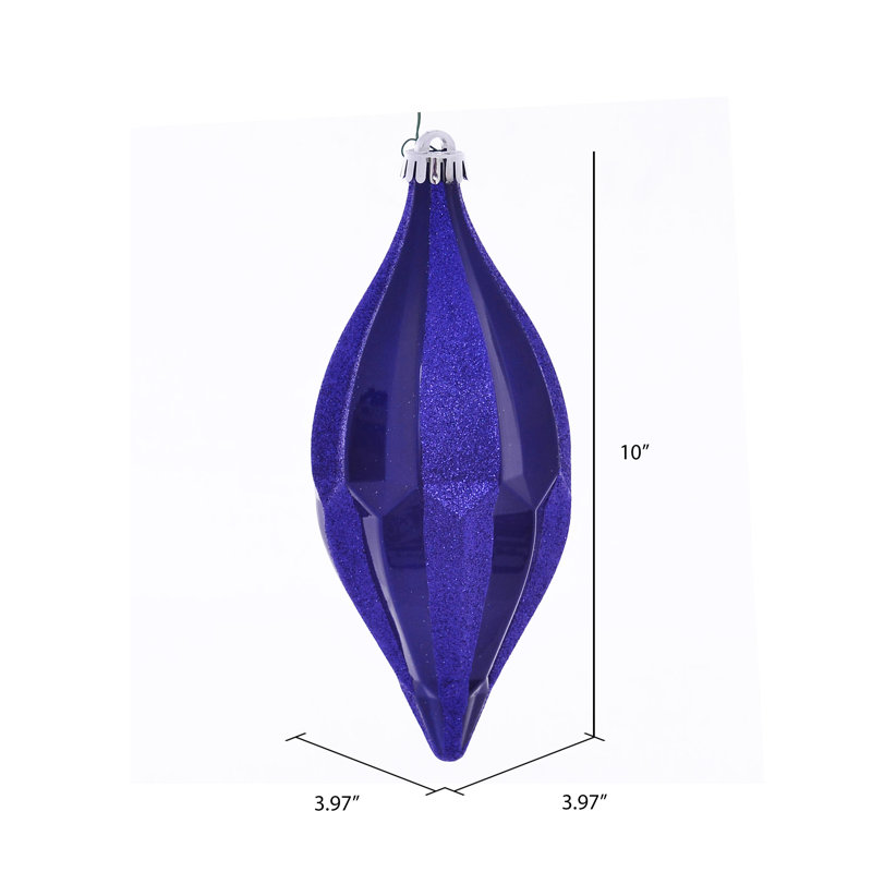 Ornement de Noël 10 po, Bleu de cobalt