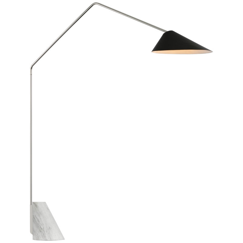 Lorna Arched Floor Lamp, Black
