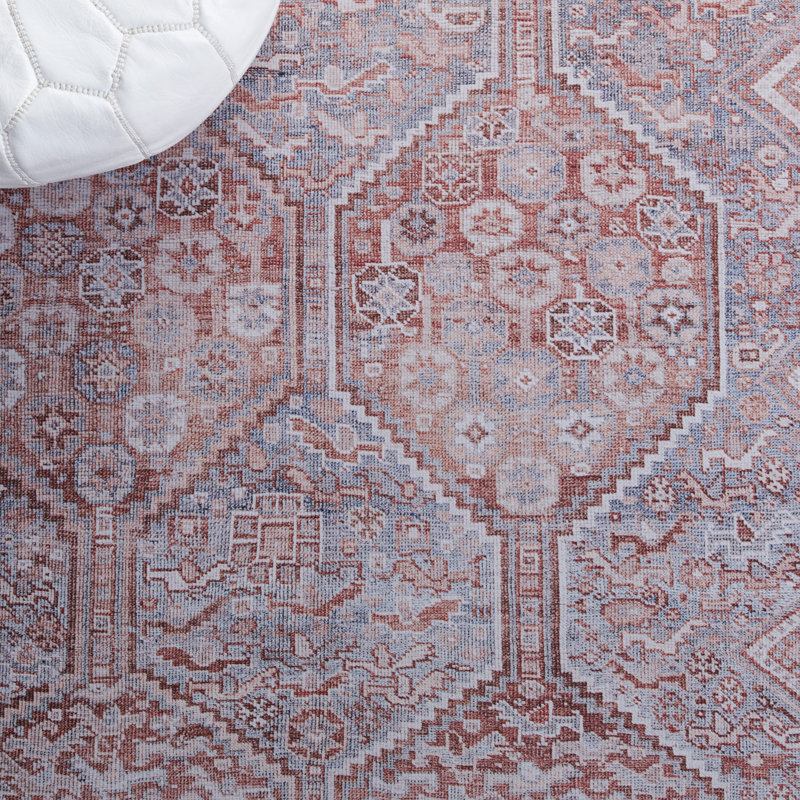 Tapis oriental gris / rouille, Rectangle 3 pi x 5 pi