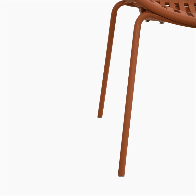 Chaises de salle à manger de patio, Orange