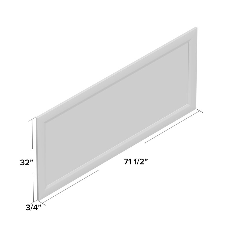 Miroir de salle de bain Kristo, H 71,5 po x l 32 po, Gris bois de grange