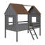  Lit mezzanine simple en bois Alexsander
