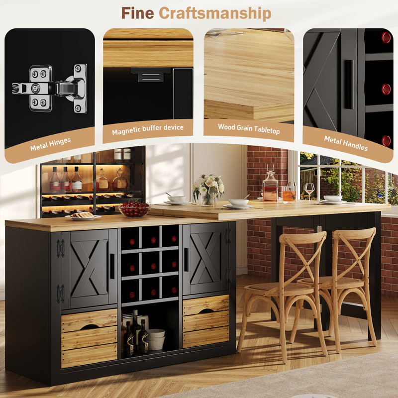 Kitchen Island, Black