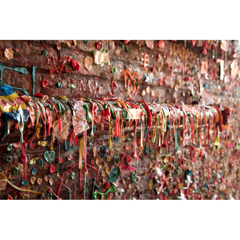 Gum Wall - Photographie sur toile tendue, H 8 po x l 12 po