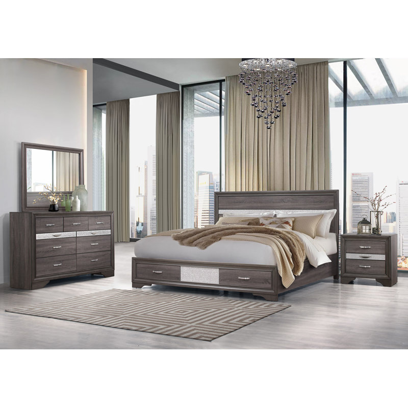 Modern Grey Decorative Wall Mirror With Sleek Rectangular Frame | Gift Idea