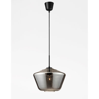 1 - Light Black Schoolhouse Pendant